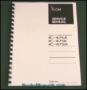 Icom IC-475A/E/H Service Manual